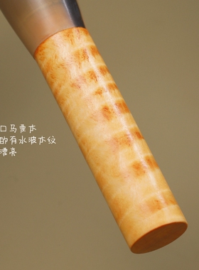 客定天然牛角马栗木黄狼毛大号平头粉饼刷子动物毛化妆刷仙宝兰