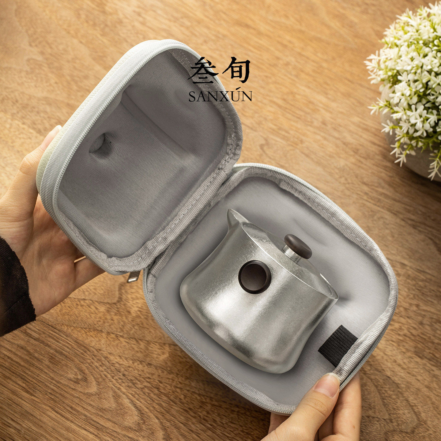 Thirty-year-old Xingyao pure titanium quick cup for one person to drink alone outdoor car portable travel tea set 2026 new style