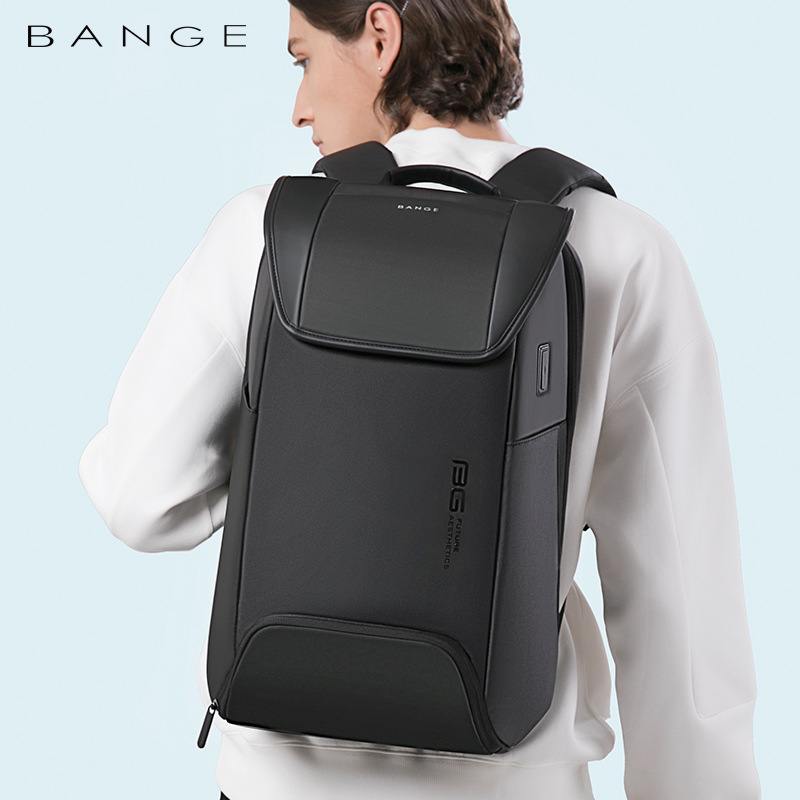 BANGE新款双肩背包男士商务电脑包韩版商务男背包backpack - 图1