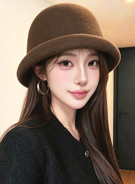 秋冬保暖护耳高级显脸小渔夫帽女