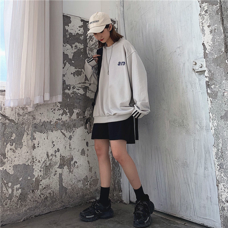 高街waitmore圆领定制潮年春秋卫衣 萧莲卫衣/绒衫