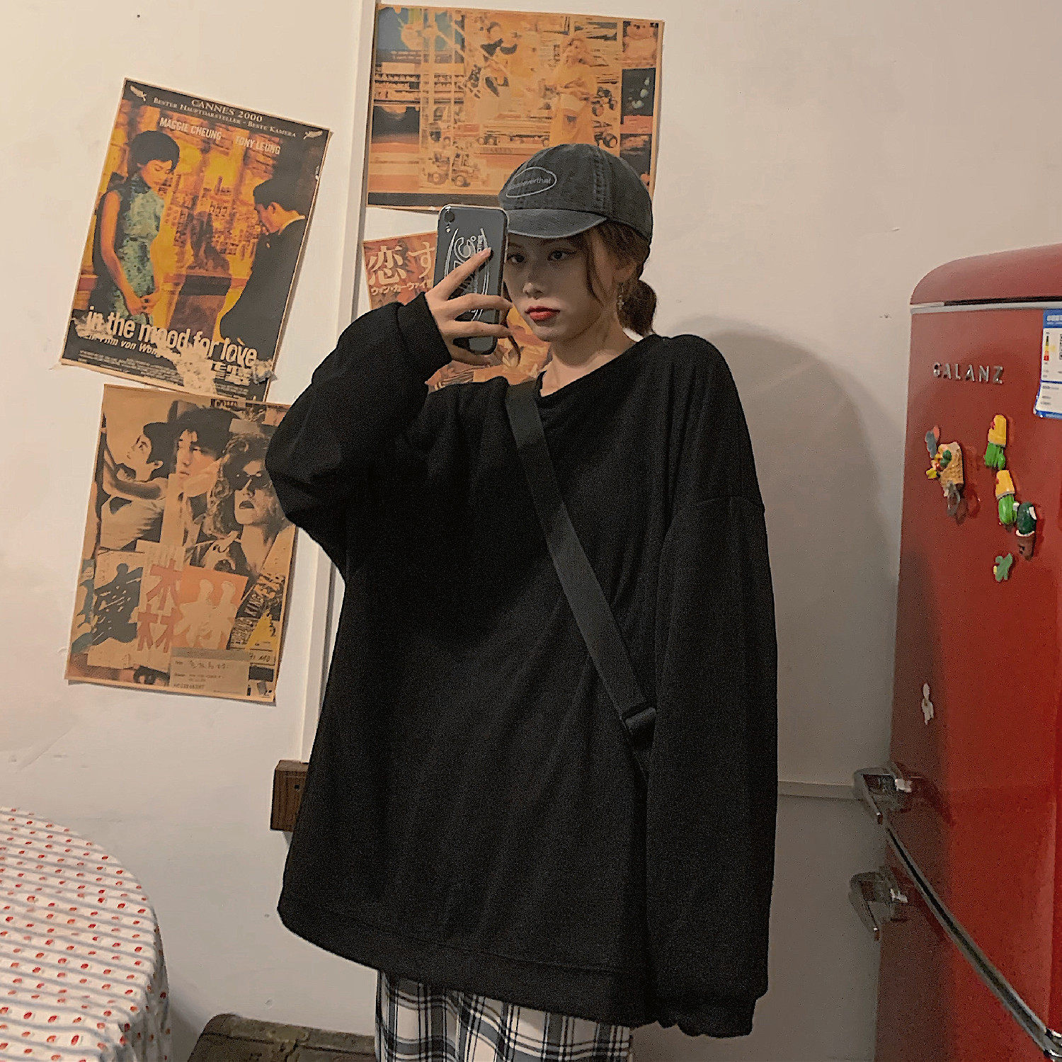 萧莲定制waitmore纯色jk女潮年卫衣 萧莲卫衣/绒衫