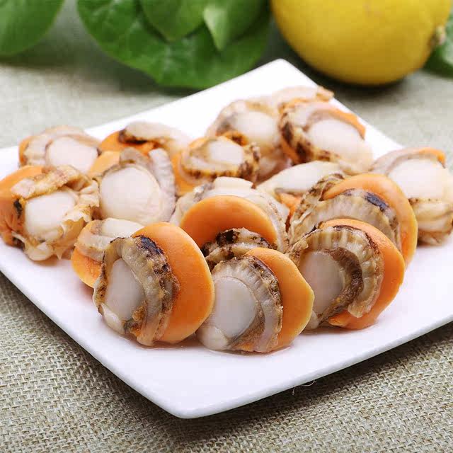 Fresh extra large scallops with yellow meat wholesale SF Express