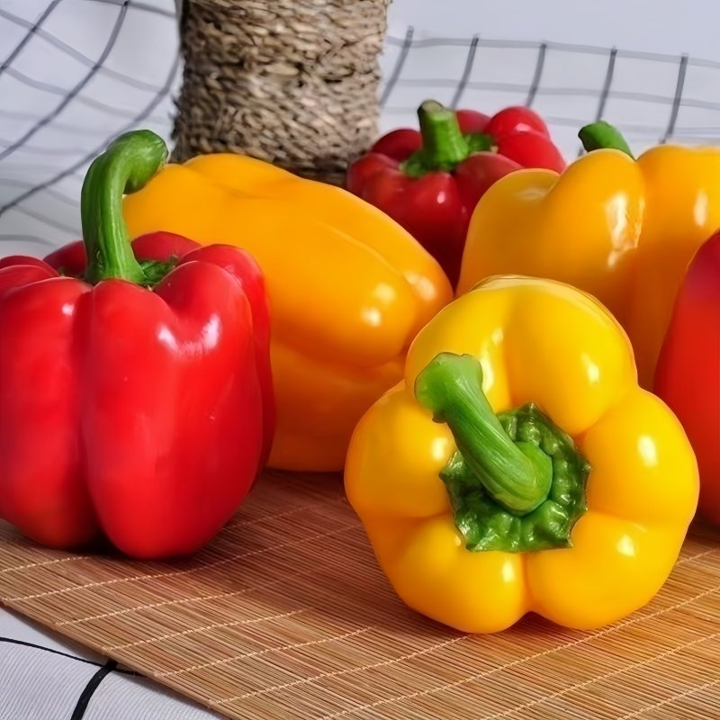彩椒新鲜水果椒生吃甜椒菜椒蔬菜红黄灯笼椒当季辣椒七彩10斤批发,淘宝优惠券,粉丝福利购,淘宝优惠卷
