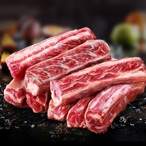 澳洲进口原切谷饲安格斯牛肋条鲜冻牛肉新鲜牛腩去骨烧烤商用 - 图1
