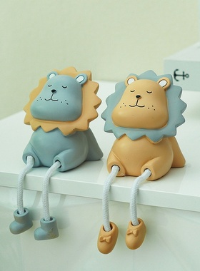 可爱心家居装饰树脂牛油果摆件吊脚人偶创意桌面小摆设品礼物