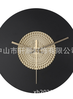 创意简约金属挂钟客厅个性钟表玄关商店装饰挂墙钟家用无数字钟