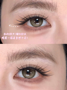 野纱寻 免胶款3+1毛亚裔混血睿智假睫毛自然狐系斜飞C翘上镜2026