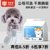 Chien de chien Physiological Pants Pet Pet Pee not wet Public dog paper Diaper Teddy Special Safety Aunt Towel Sanitary Woman Menstrual