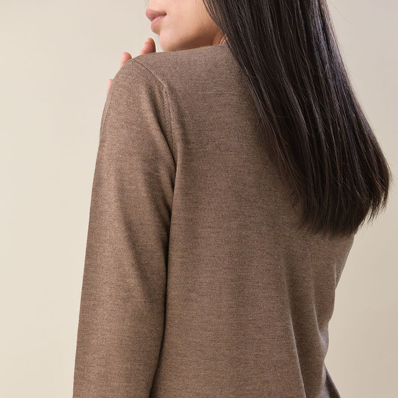 APCSHOP 精纺羊绒针织衫2024新款女秋冬打底衫内搭套头半高领长袖,淘宝优惠券,粉丝福利购,淘宝优惠卷