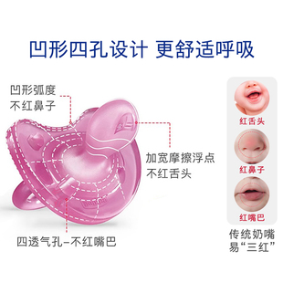 Chicco智高婴儿安抚奶嘴6-36月仿真母乳款