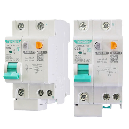 天正TENGEN漏电断路器TGB1NLE-32/63/125A家用保护器220v电闸漏保 - 图3