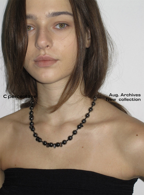 c percentage 原创设计高级感视觉博弈甜酷感枪黑色星陨项链女潮