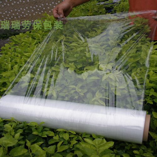 拉伸膜PE缠绕膜包装膜保护膜保鲜膜捆箱围膜防盗宽45cm*2公斤6卷 - 图2