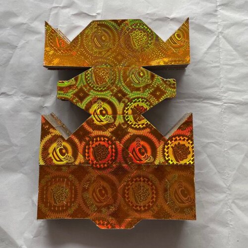 镭射纸方宝纸半成品(折好后6×6厘米)手工方宝折纸 - 图1