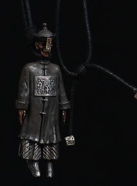 白木黑冰个性朋克僵尸吊坠