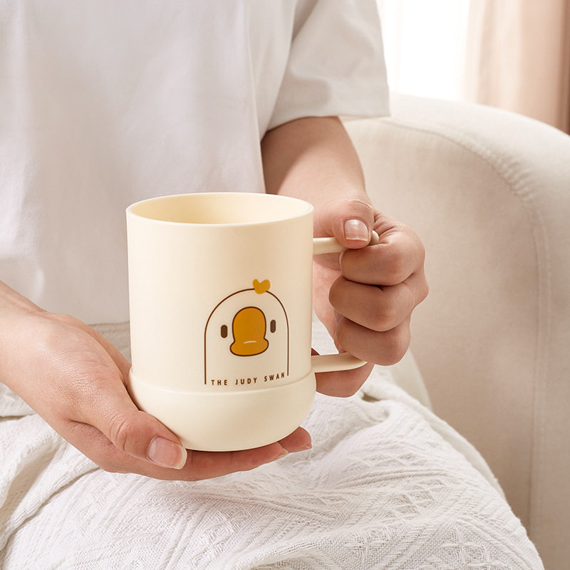漱口杯卡通圆形刷牙杯带柄洗漱杯塑料水杯儿童口杯情侣漱口杯子,淘宝优惠券,粉丝福利购,淘宝优惠卷