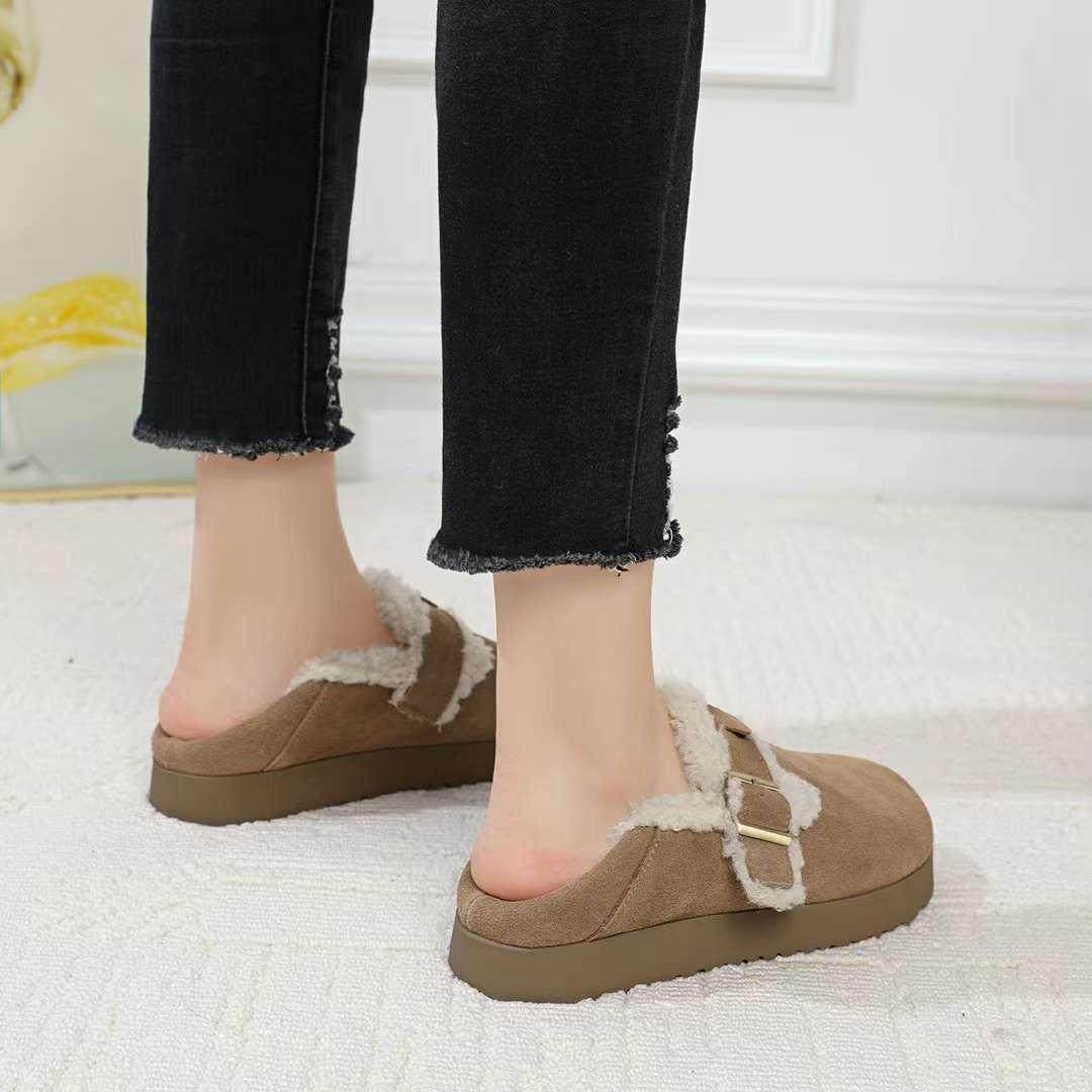 卡帝奥尼软磨砂皮羊毛口休闲棉鞋2024冬款2599028防滑软底雪地靴,淘宝优惠券,粉丝福利购,淘宝优惠卷