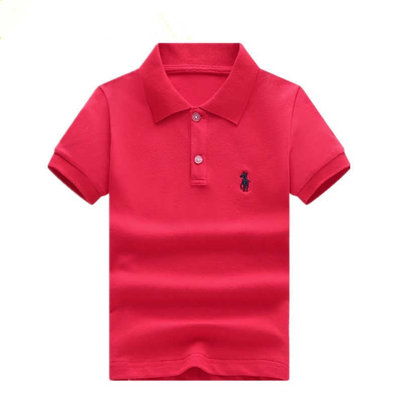 巴拉可儿儿童短袖t恤纯棉新款夏男女童中小童纯色翻领polo衫保罗,淘宝优惠券,粉丝福利购,淘宝优惠卷