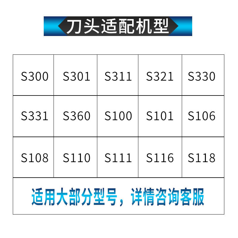 适用飞利浦电动剃须刀S300S301S331 S321 S360刀头片网罩SH30配件-图0