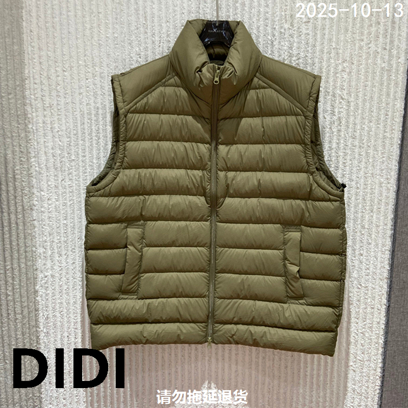 欧洲站2025秋冬新款PH23立领拉链羽绒马甲女轻薄保暖背心25003 - 图1