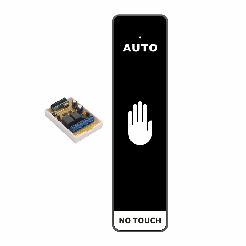 12V24V非接触 自动门无线感应开关 防雨水 触摸门禁按钮 随意贴