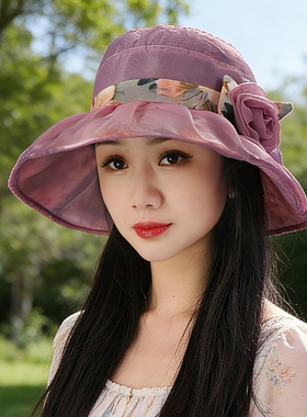 渔夫帽女秋季透气遮阳帽太阳帽