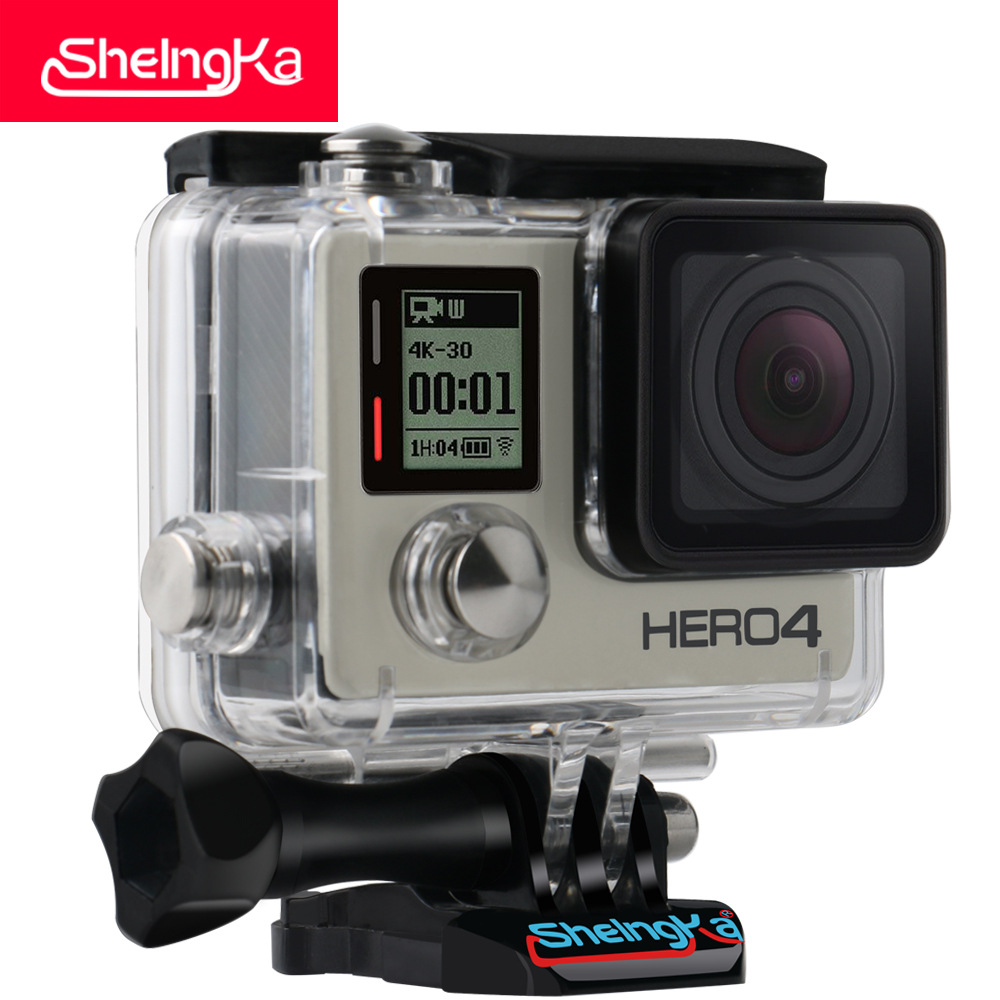 Sheingka跨境gopro hero4防水壳 gopro配件运动相机防水壳-图3