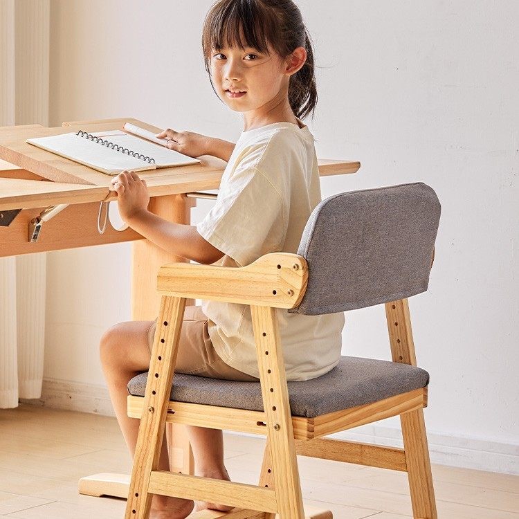 实木儿童学习椅家用升降餐椅可调节椅子学生写字专用靠背成长座椅,淘宝优惠券,粉丝福利购,淘宝优惠卷