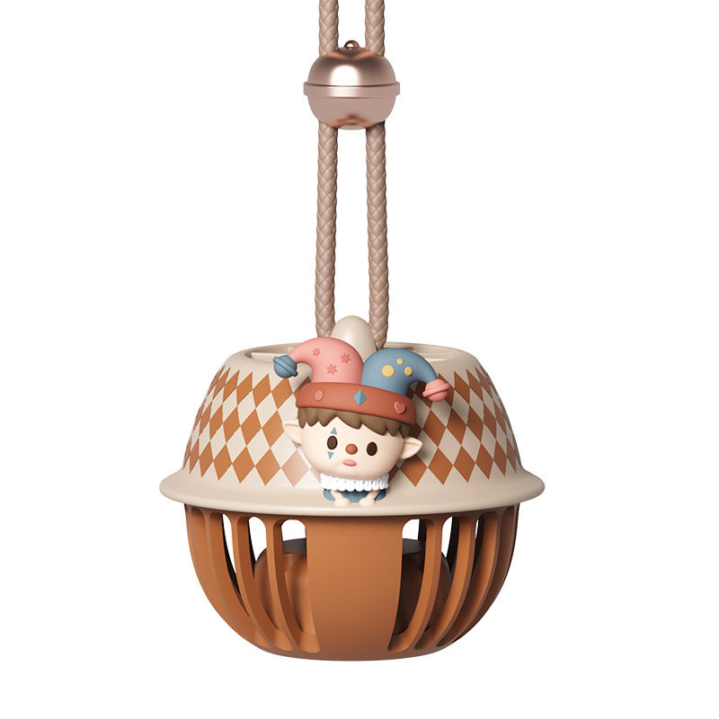 潮玩马戏团铃铛无叶挂脖风扇充电学生手持儿童便携USB迷你小风扇,淘宝优惠券,粉丝福利购,淘宝优惠卷