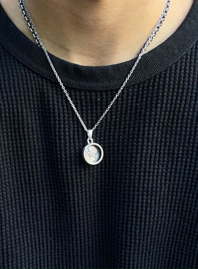 墨丘利银币包裹式项链