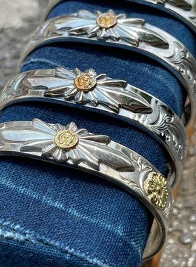 月牙满唐草NAVAJO太阳图腾手镯