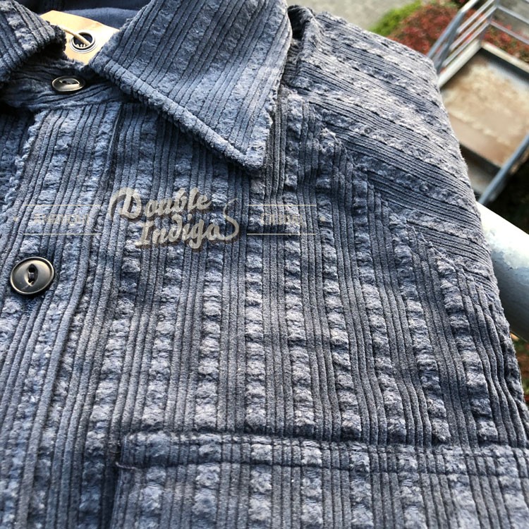 Fleurs De Bagne花囚犯 宫廷复古 破坏刷毛重磅灯芯绒工装衬衫 - 图3