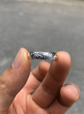 dearblossom日本手作唐草银戒指