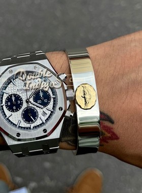 飞鹰不规则敲边点金平打复古手镯