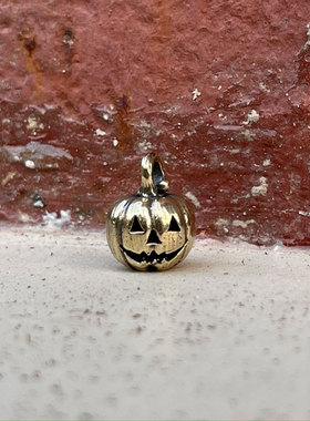 Kopo Metal 台湾匠人手作 黄铜925银做旧镂空南瓜造型项链吊坠