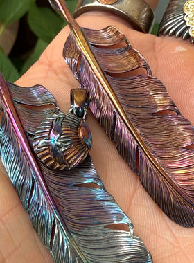 Yusuke Kosaka Works小坂雄介 日本制太阳老鹰刻印925搭配银饼