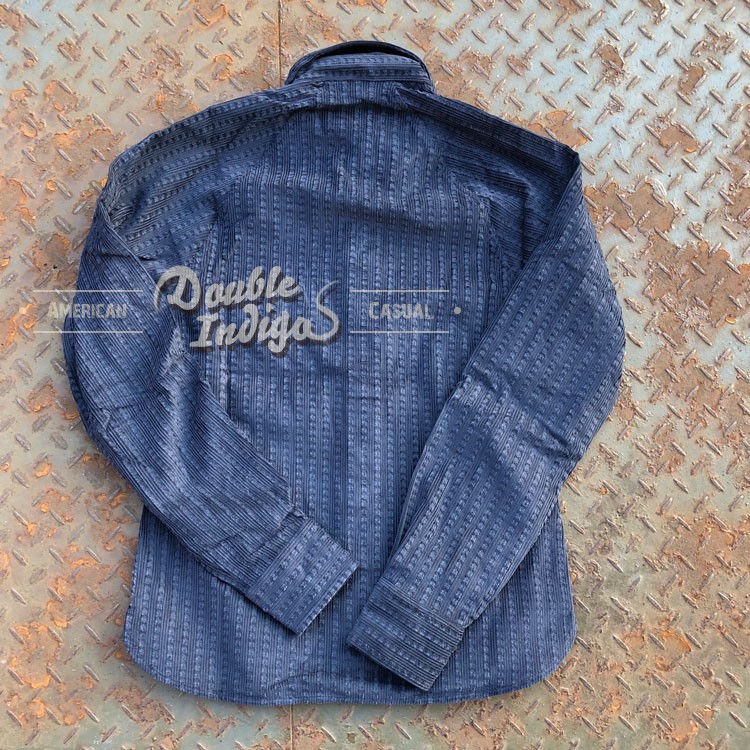 Fleurs De Bagne花囚犯 宫廷复古 破坏刷毛重磅灯芯绒工装衬衫 - 图1