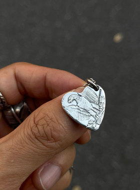 摩根银币改造爱心造型项链