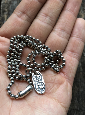 wall手工925银经典吊坠珠链