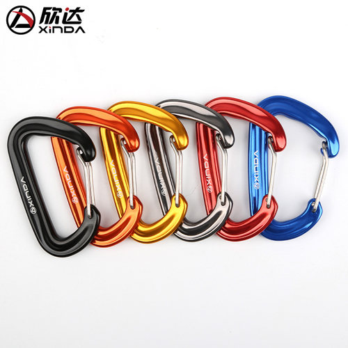 欣达AB款承重16kN吊床挂钩秋千钥匙扣安全锁扣户外背包登山扣快挂 - 图2