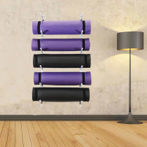 Wall-mounted multilayer yoga mat storage rack Easy large capacity Fitness Room Yoga Column Foam Shaft Roller Placement Rack