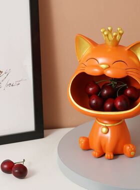 门口玄关摆件储物礼物杂物乔迁高档家用筐收纳新房桌面置物盒手表