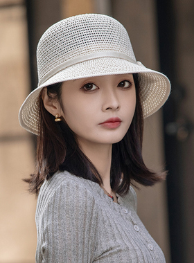 帽子女夏薄款遮阳防晒新款太阳帽