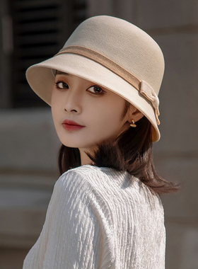 遮阳防晒帽子女春秋渔夫太阳帽