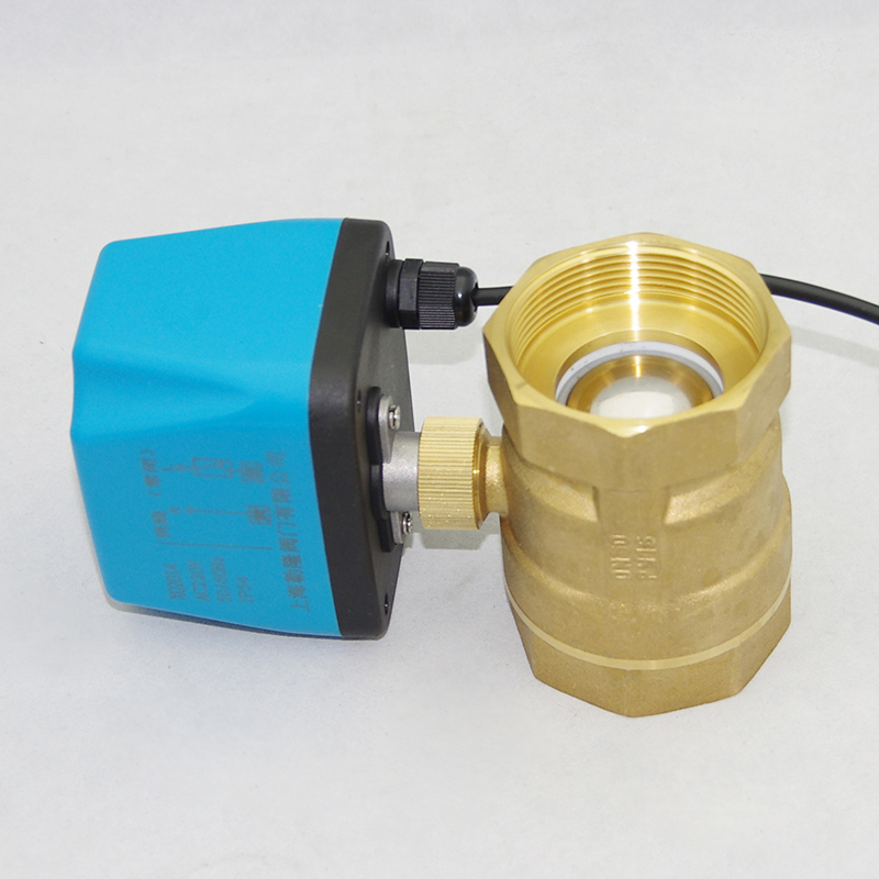 常开闭电磁球阀水太阳能自来水二三通电动ADC12V24V220V4分6分1寸 - 图1