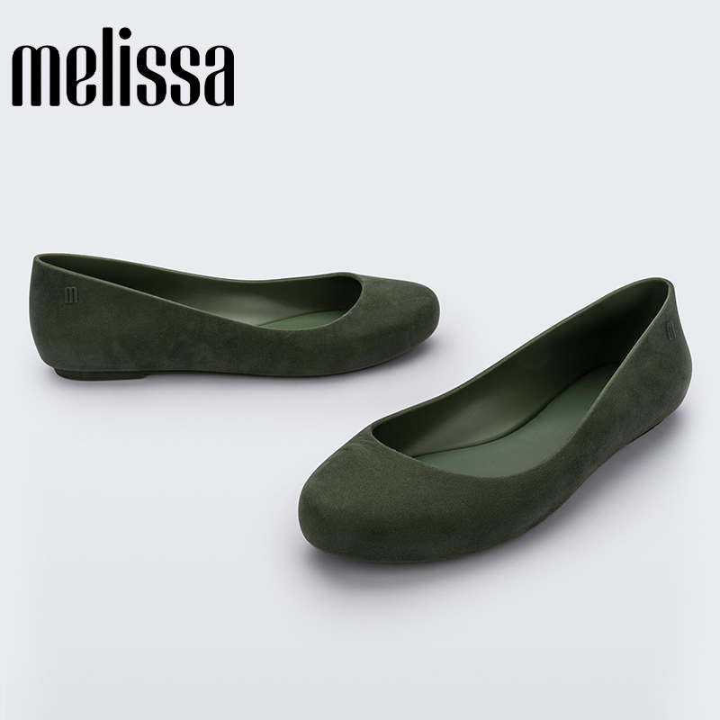 Melissa梅丽莎春季新品女士丝绒单鞋经典小圆头芭蕾鞋33894-图2