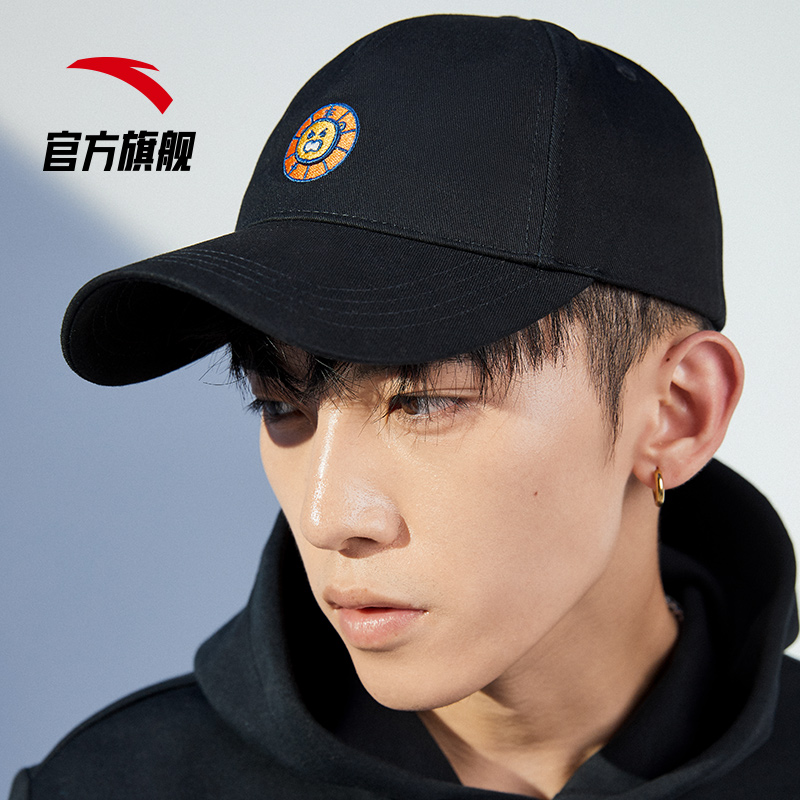安踏官方网店安踏乐不出蜀熊猫鸭舌帽男女新款夏天运动太阳帽防晒棒球帽子1