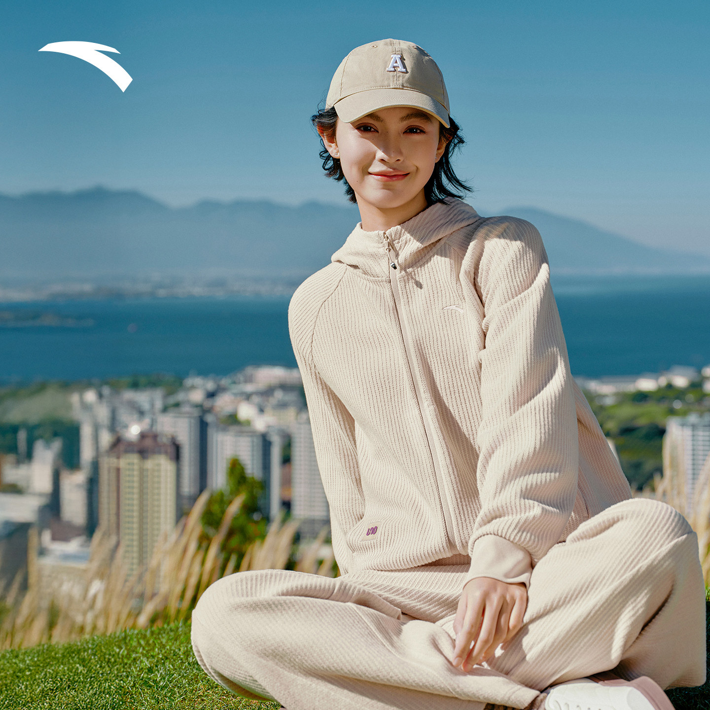 安踏遛弯套装丨易打理加厚休闲外套长裤女士新款宽松运动服休闲裤,淘宝优惠券,粉丝福利购,淘宝优惠卷