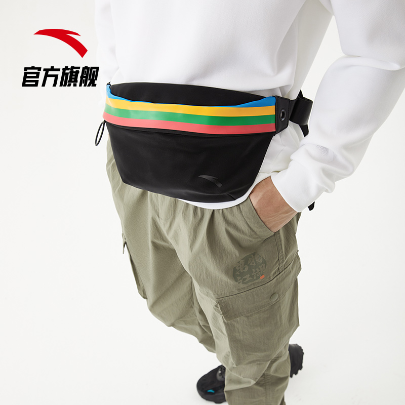 安踏官方网店安踏腰包挎包男女搏击系列新款学生斜挎小包运动单肩包胸包3